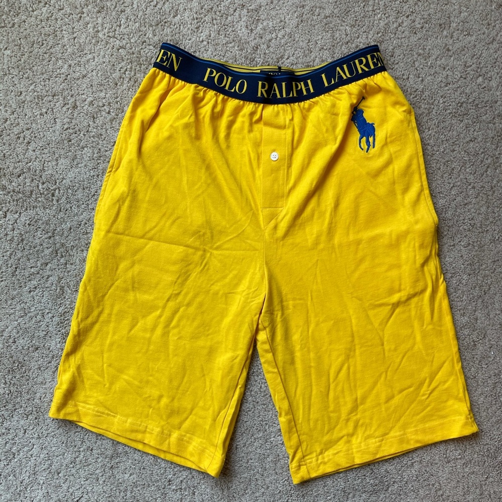 Yellow Polo Ralph Lauren 100% Cotton Shorts